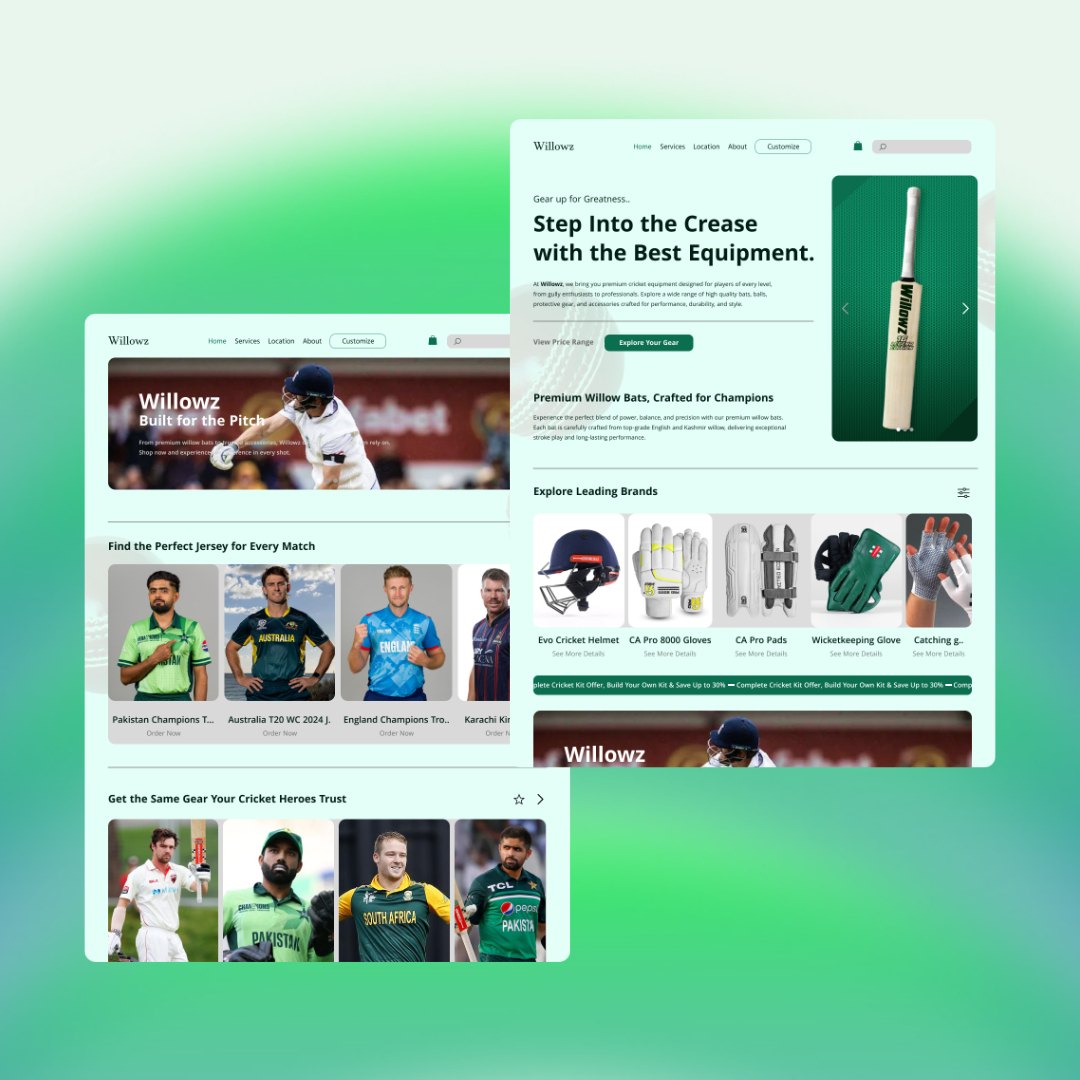 Sports Store web ui