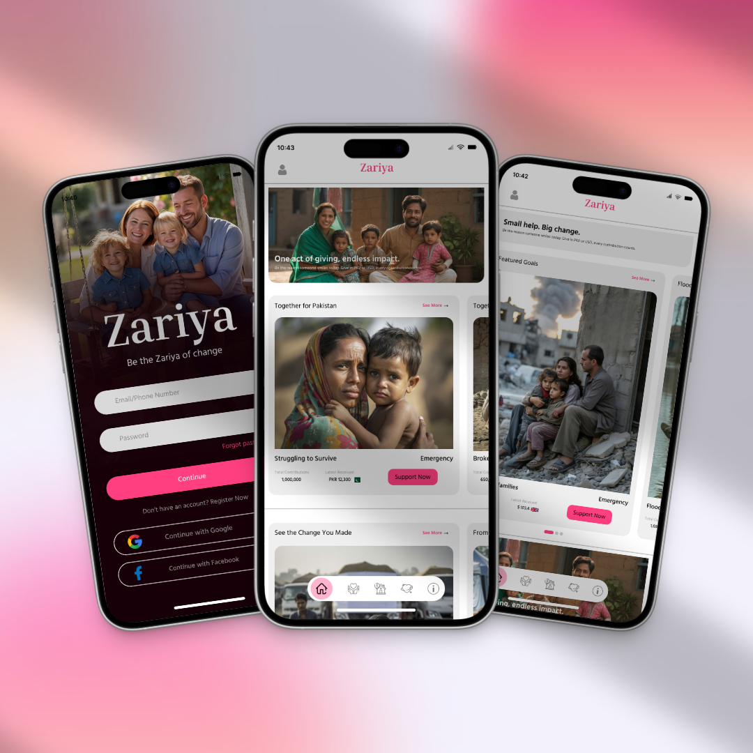 Donation app ui